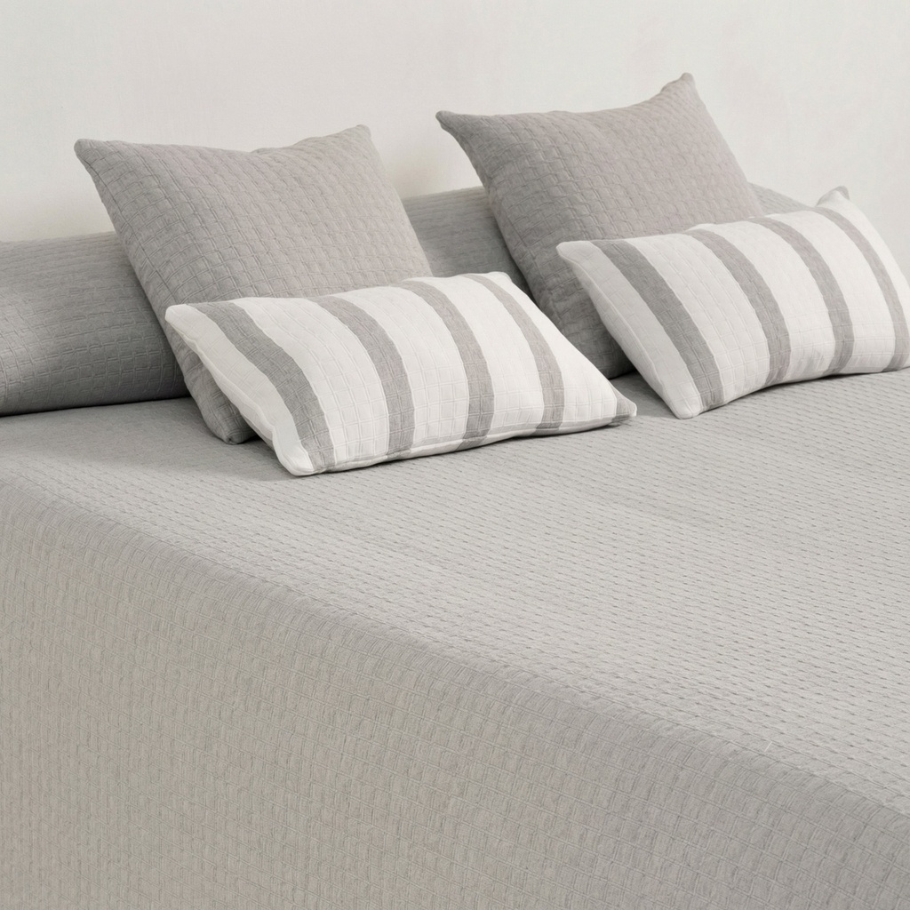 COLCHA JACQUARD ALGODÓN QUADRA