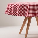 MANTEL REDONDO ANTIMANCHAS VICHY