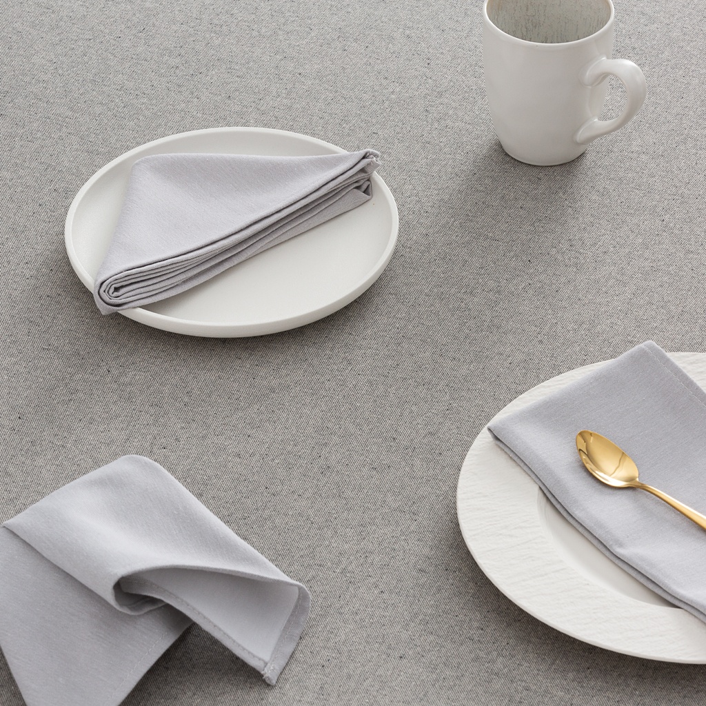 Pack 6 servilletas satén raso 45x45 cm