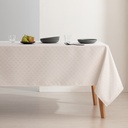 Mantel antimanchas lurex jacquard Refin