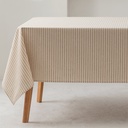Mantel 100% algodón rayas finas