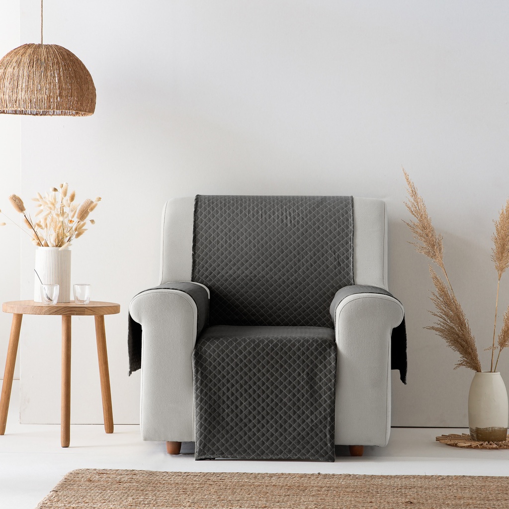 [CSTRIV1P-GR] Cubre Sofa Trivial (Gris, 1 plaza)