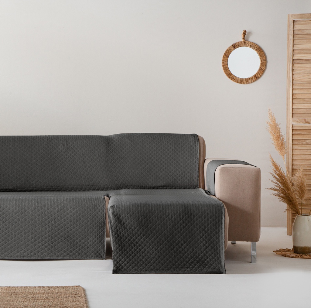 [CSTRIVCHDE200-GR] Cubre Sofa Trivial (Gris, Chaise Longue 200 derecho)