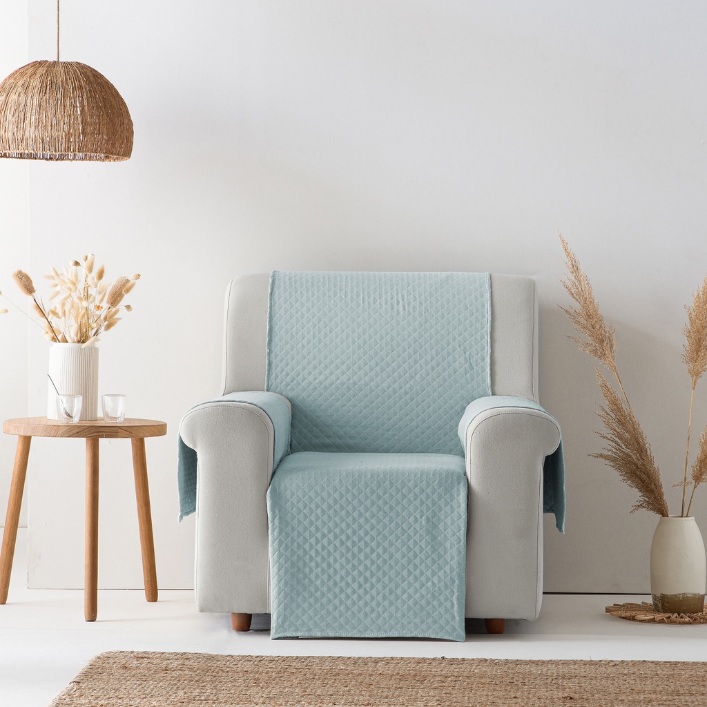 [CSTRIV1P-AG] Cubre Sofa Trivial (Agua Marina, 1 plaza)
