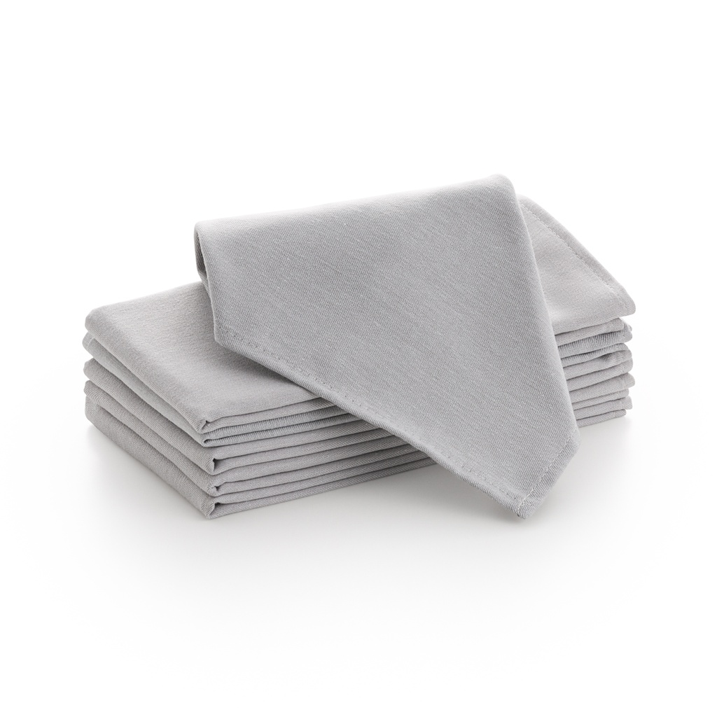 Pack 6 servilletas satén raso 45x45 cm