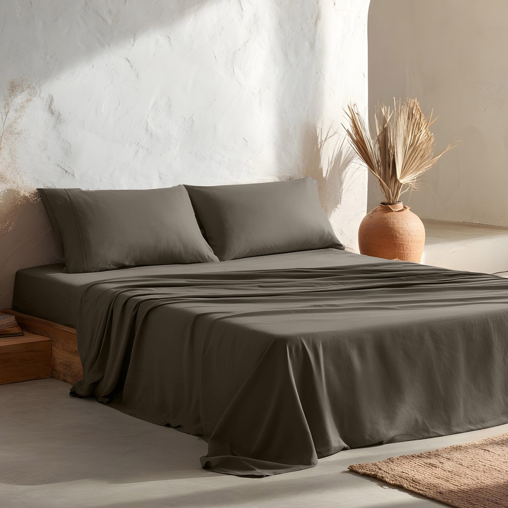 Juego de sábanas lisa 100% algodón