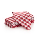 Pack 6 servilletas Vichy 45x45 cm