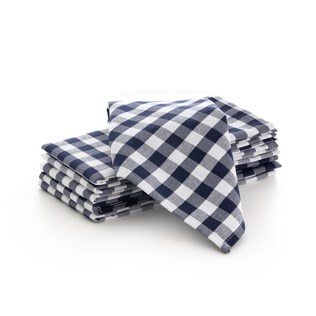 Pack 6 servilletas Vichy 45x45 cm