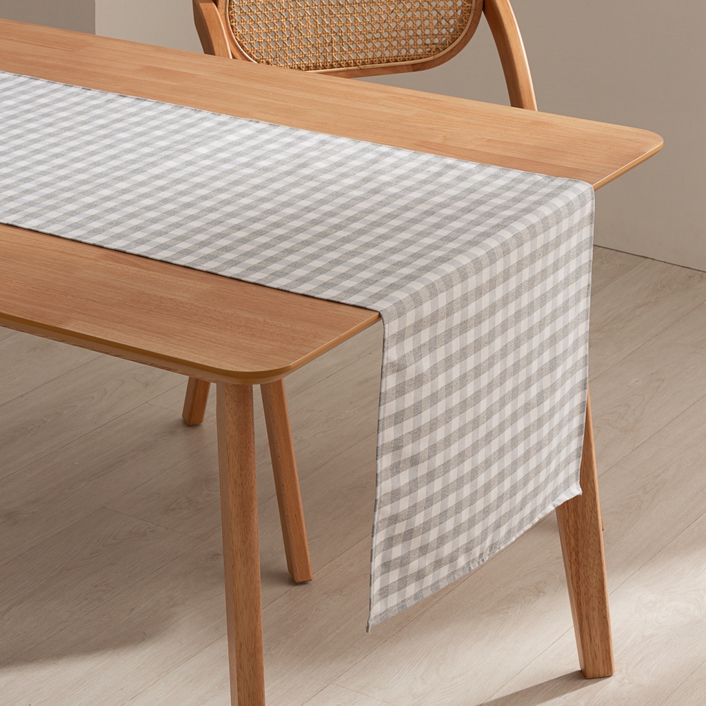 [CAMVICGRCL] Camino de mesa Vichy 45x170 cm (Gris Claro)