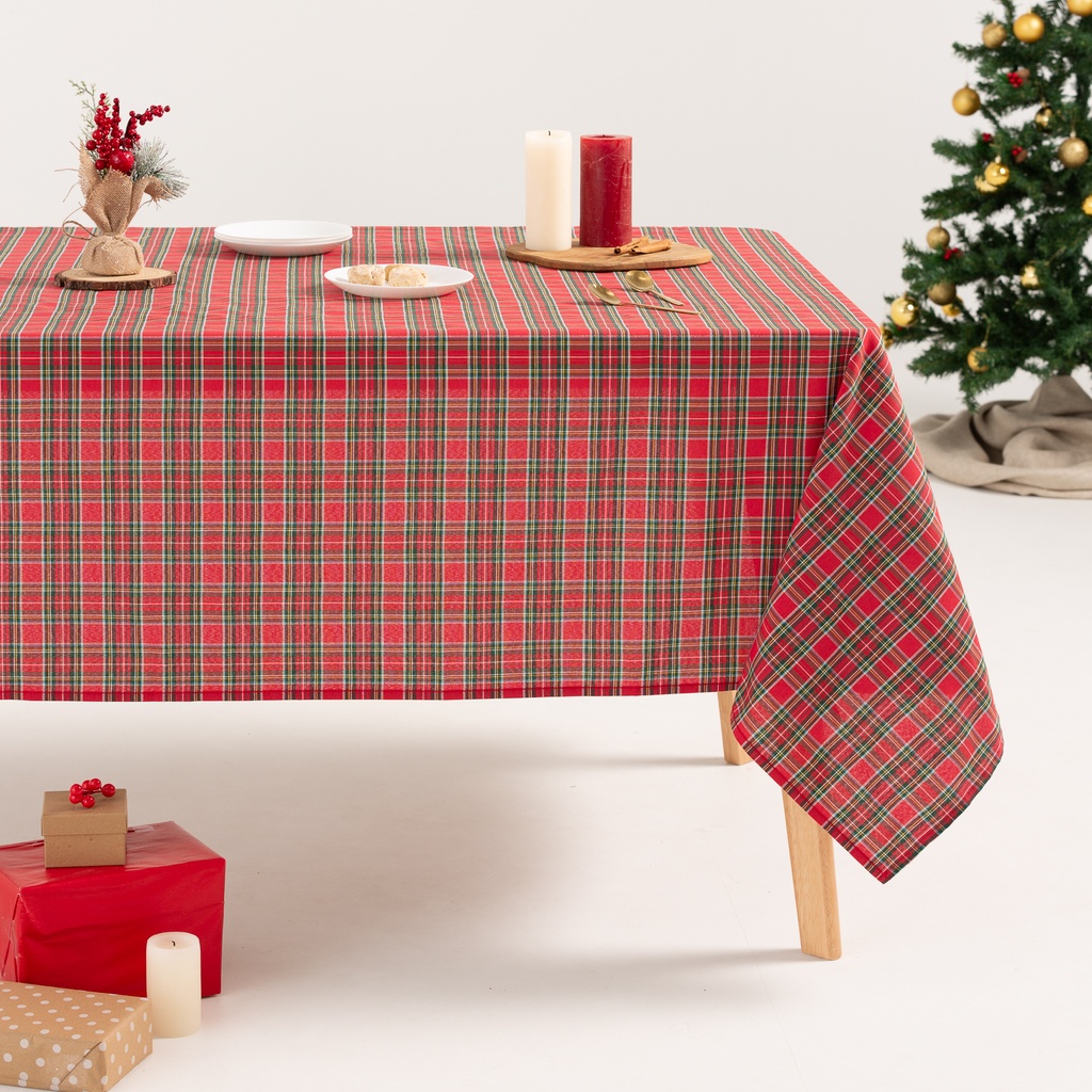 Mantel Jacquard Navidad Check