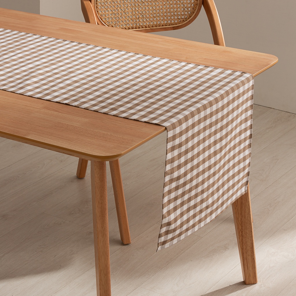 [CAMVICTA] Camino de mesa Vichy 45x170 cm (Taupe)