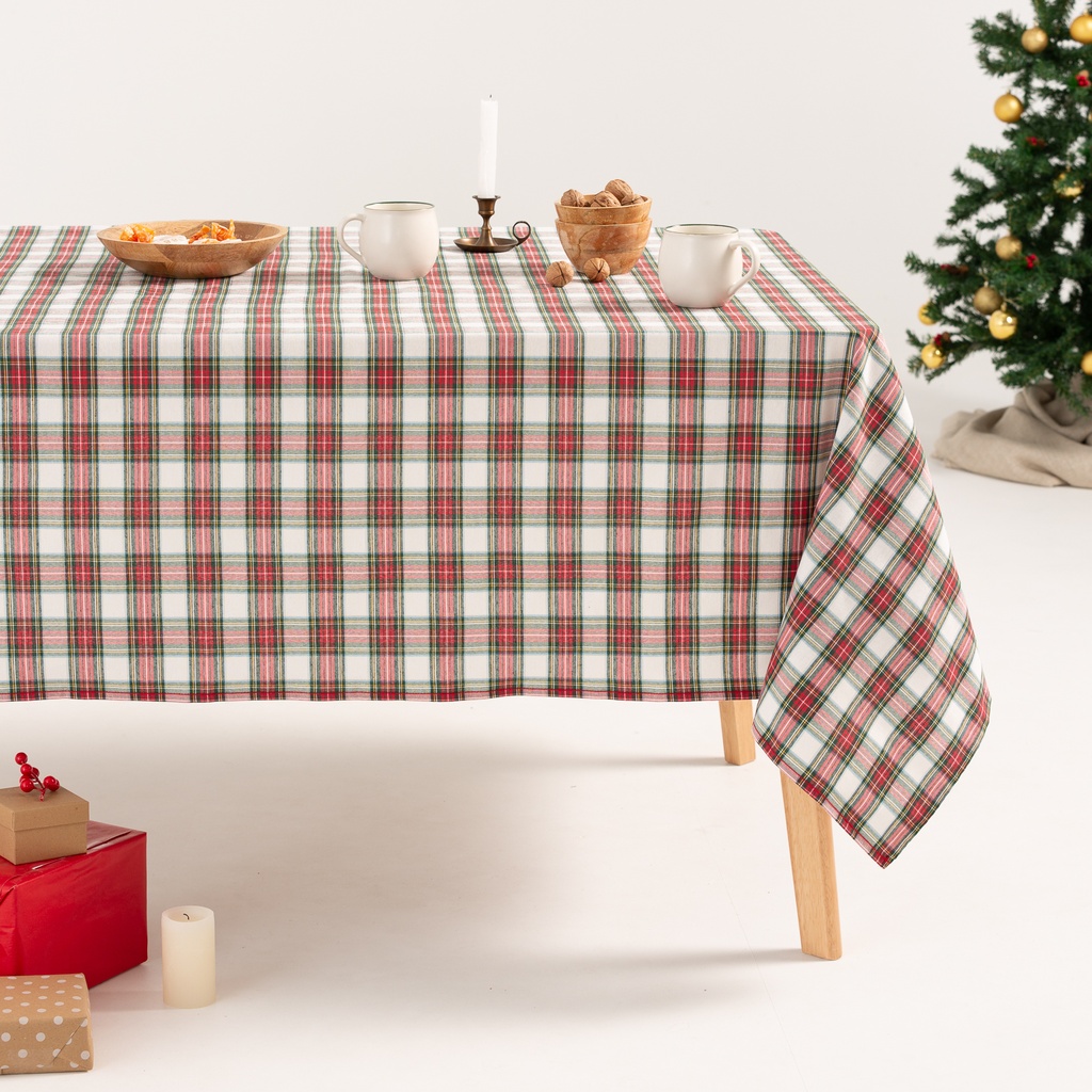 Mantel Jacquard Navidad Check