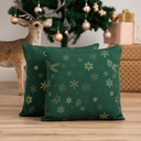 Pack 2 Fundas de Cojín Jacquard Navidad Flake 45x45cm
