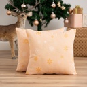 Pack 2 Fundas de Cojín Jacquard Navidad Flake 45x45cm