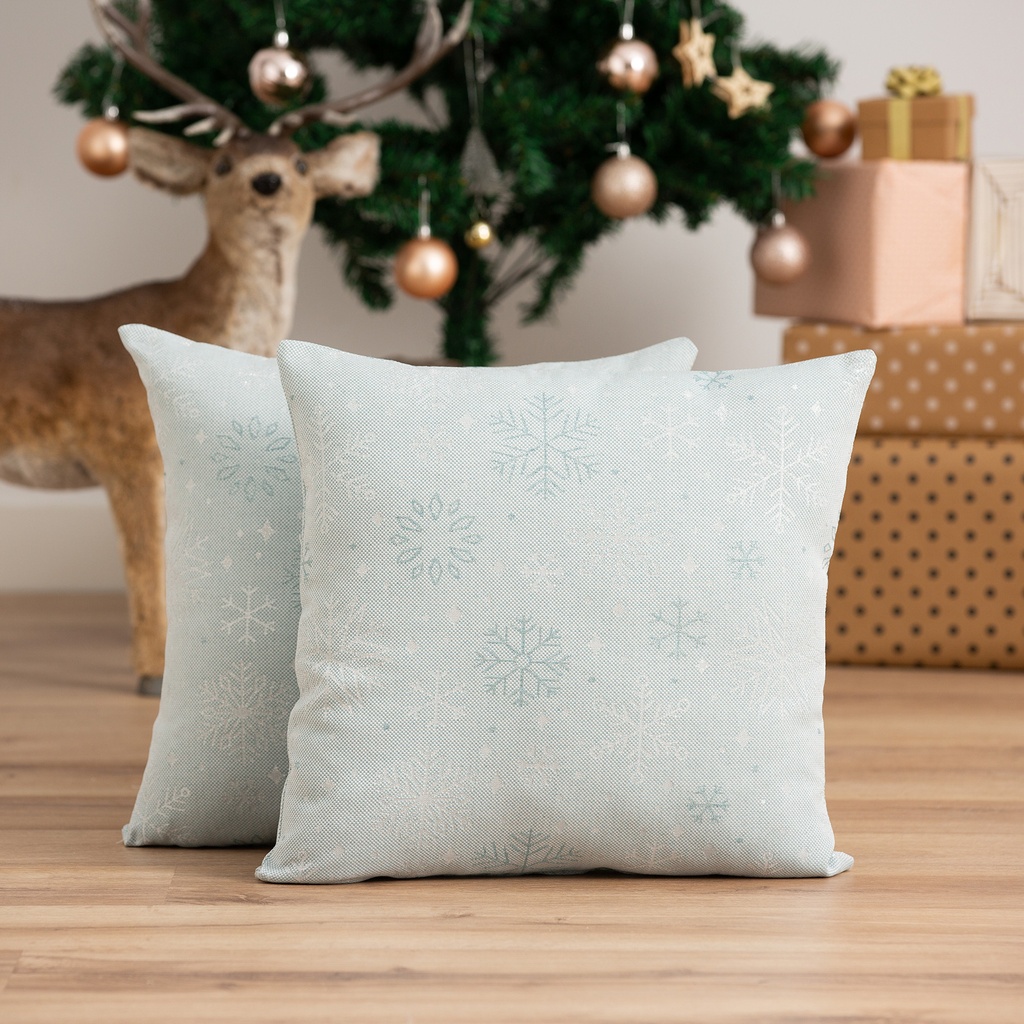 Pack 2 Fundas de Cojín Jacquard Navidad Sparkle 45x45cm