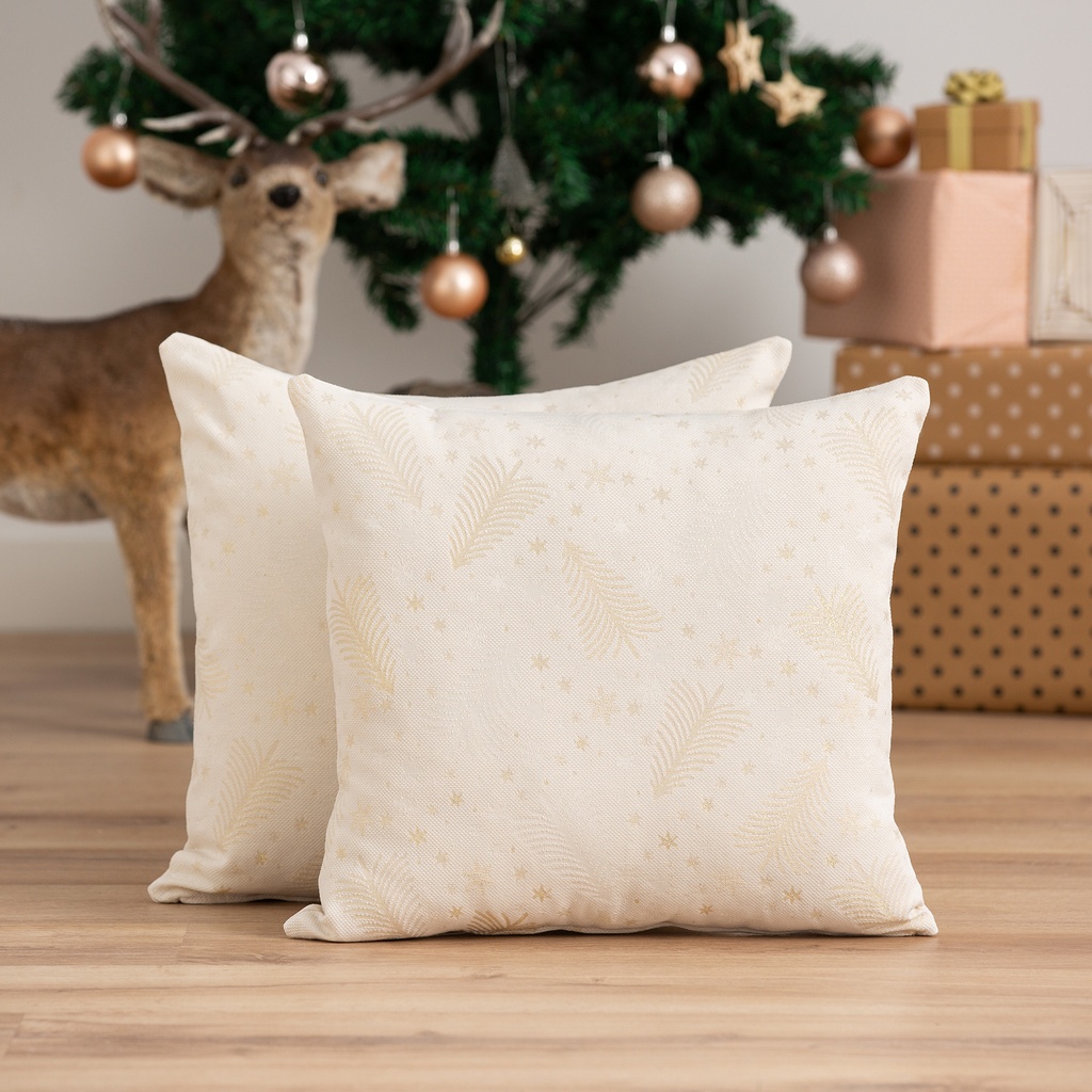 Pack 2 Fundas de Cojín Jacquard Navidad Christree 45x45cm