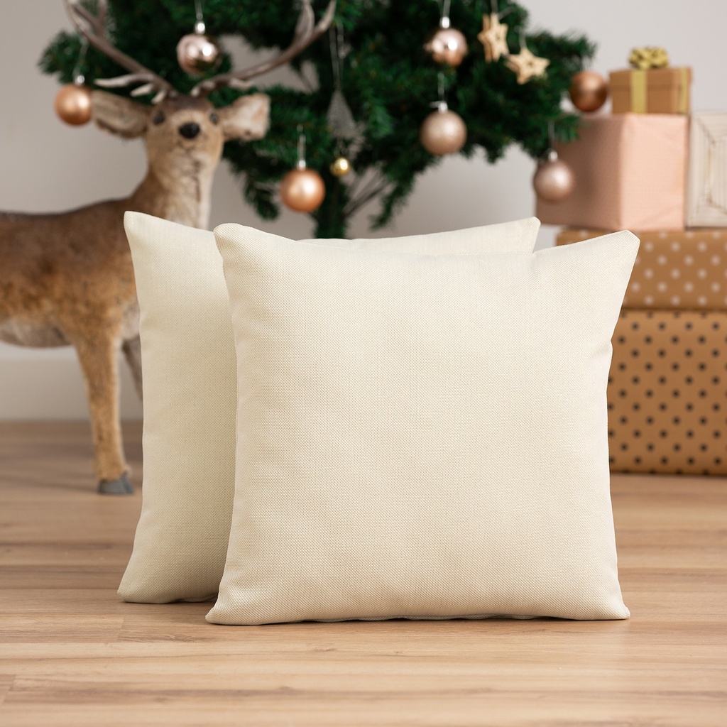 Pack 2 Fundas de Cojín Jacquard Navidad Lights 45x45cm