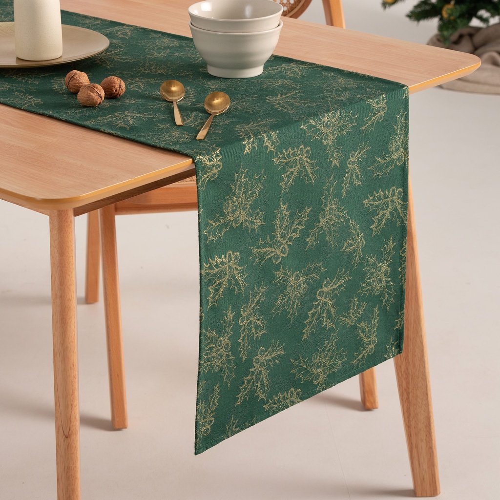 Camino de Mesa Jacquard Navidad HOLLY 45x135cm