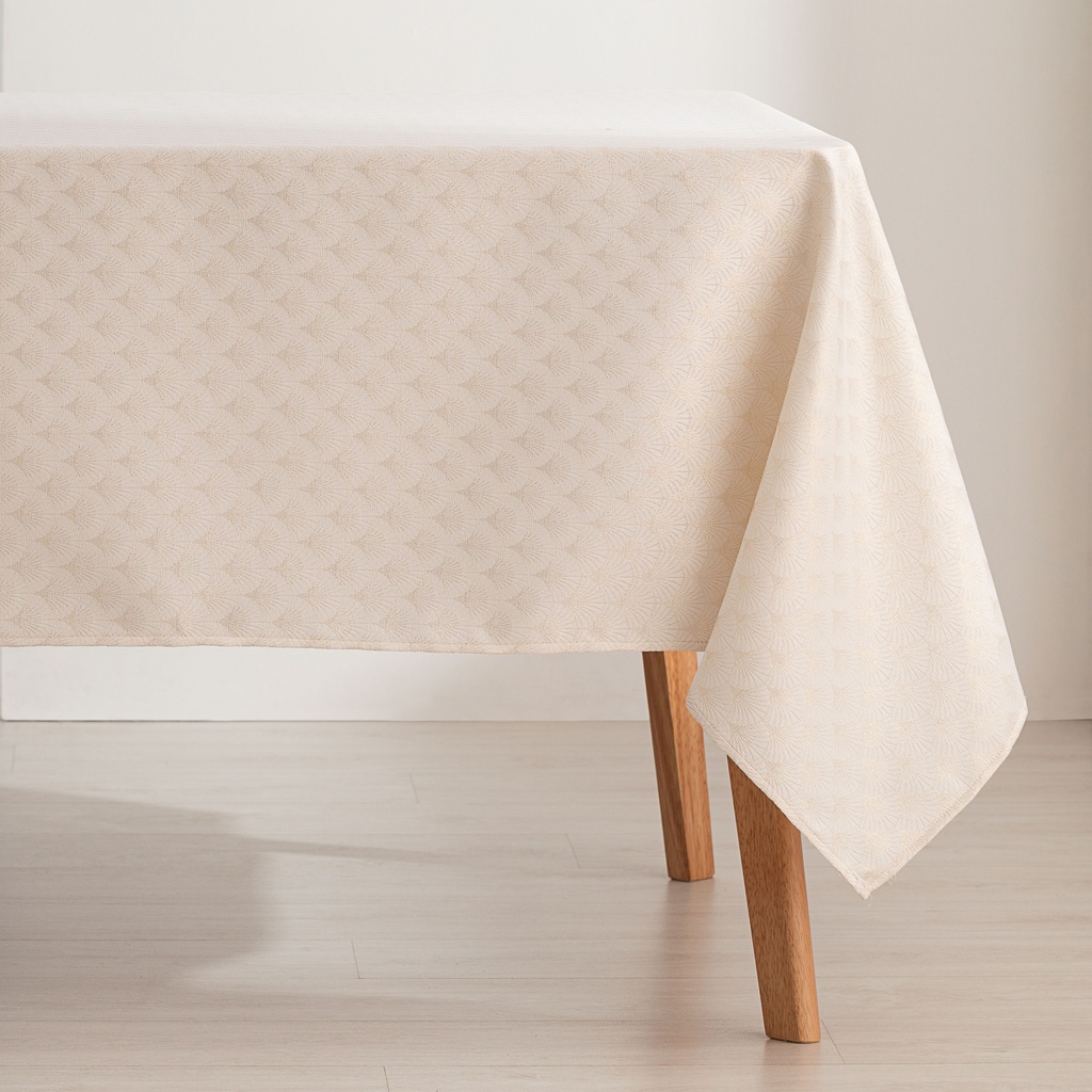 [MAJQREF100-OR] Mantel antimanchas lurex jacquard Refin (Oro, 140x100 cm)