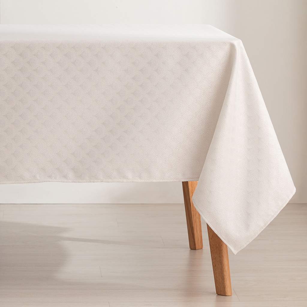 [MAJQREF100-PL] Mantel antimanchas lurex jacquard Refin (Plata, 140x100 cm)