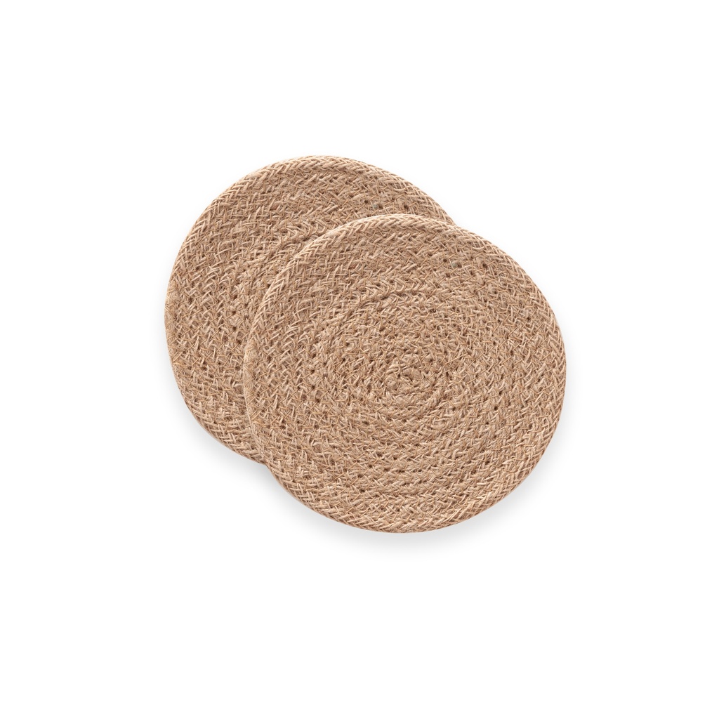 [SALVYUT38-2] Pack Salvamantel Yute Araya (38x38 cm, 2)