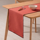 Camino de mesa liso 100% algodón 45x150 cm