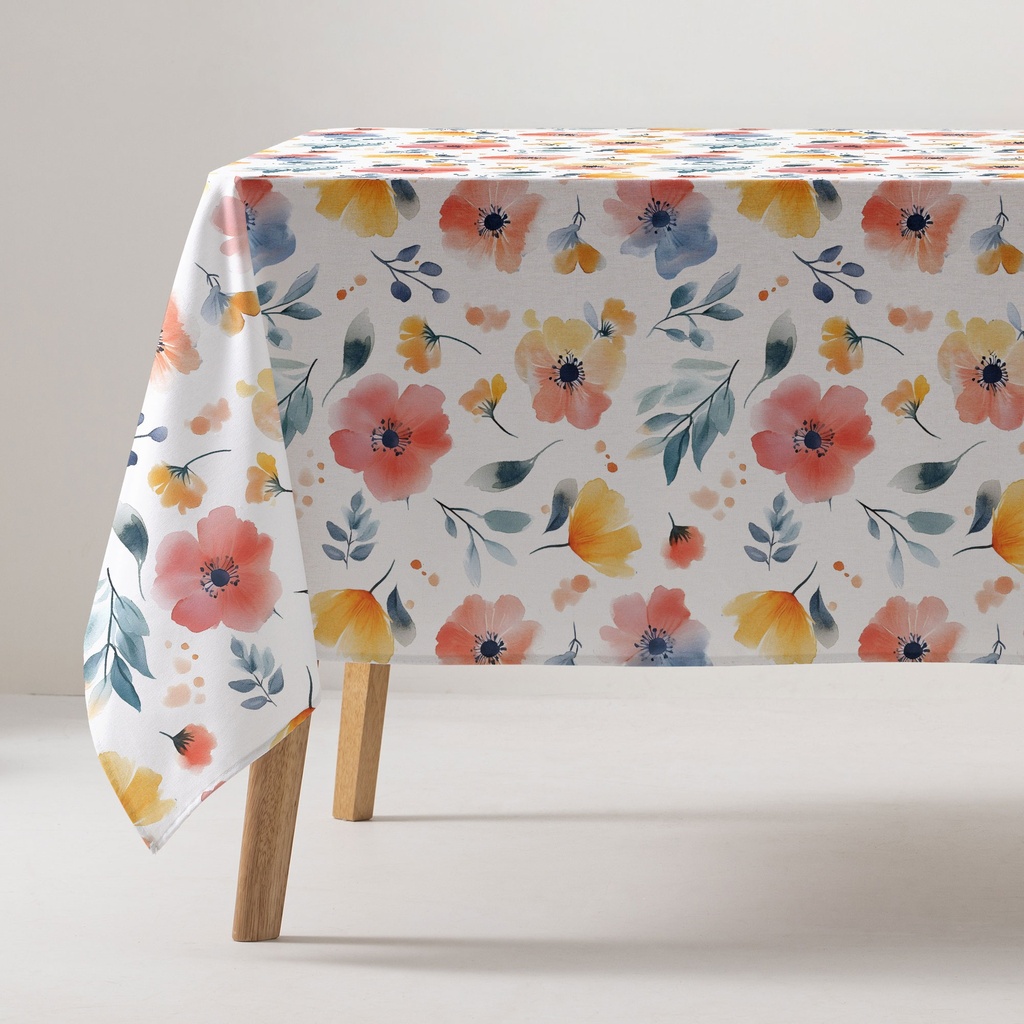 Mantel Antimanchas Estampado Floralia