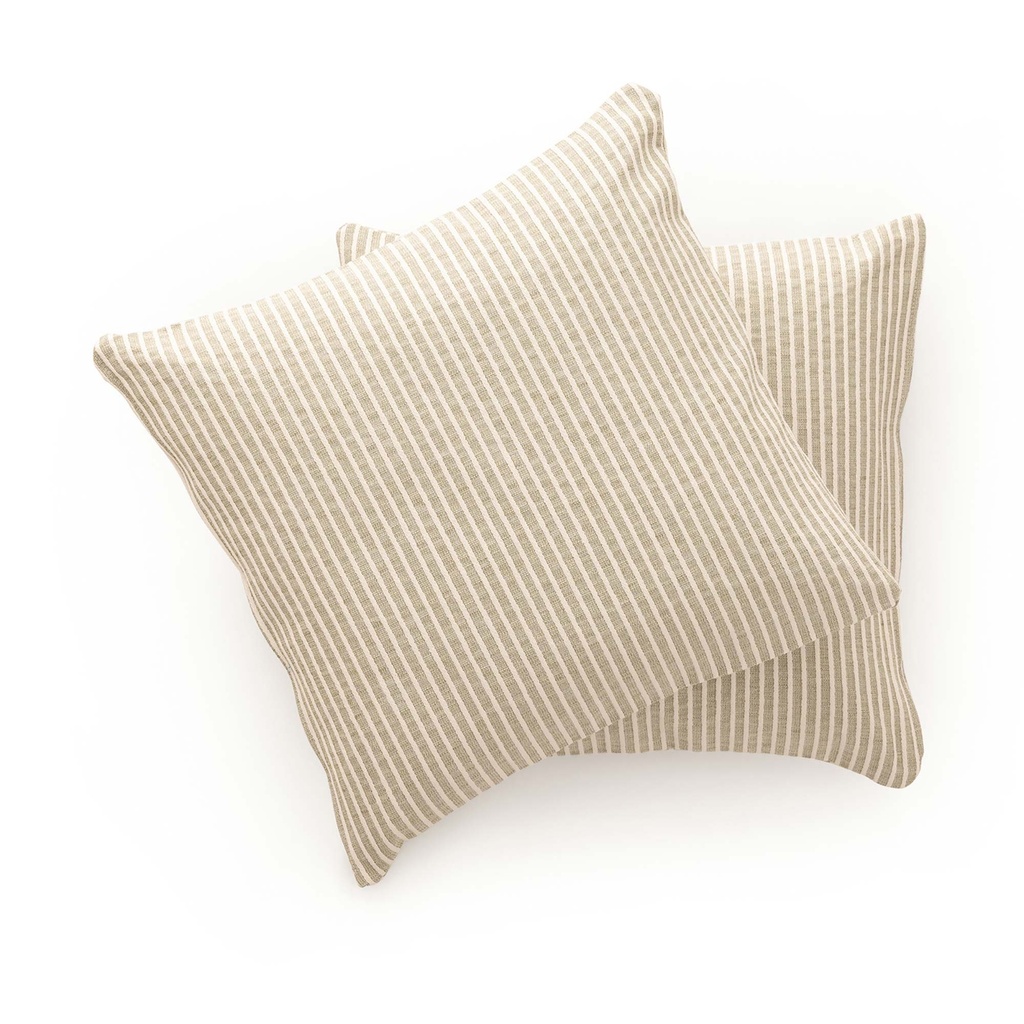 [FC2BANAVE] Pack 2 Fundas Cojín Rayas BANA (Verde)