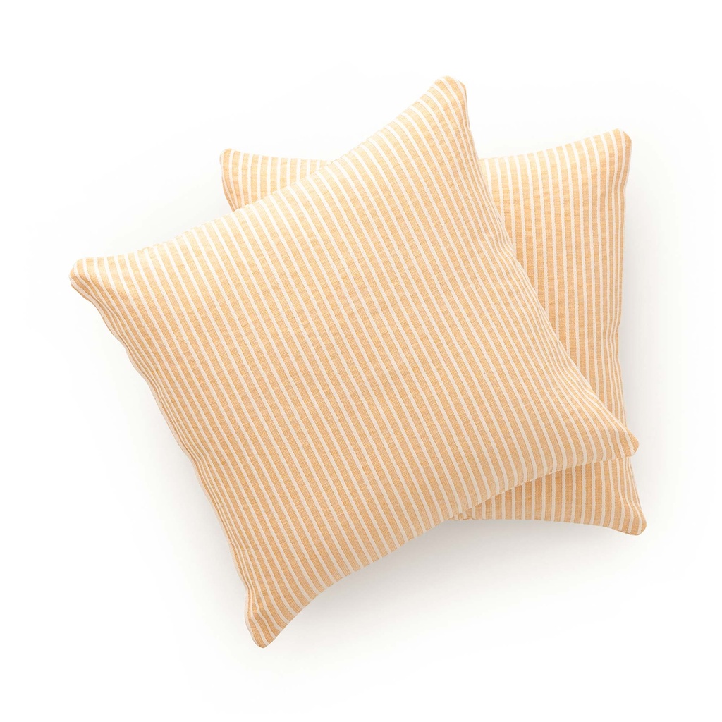 [FC2BANAAM] Pack 2 Fundas Cojín Rayas BANA (Amarillo)