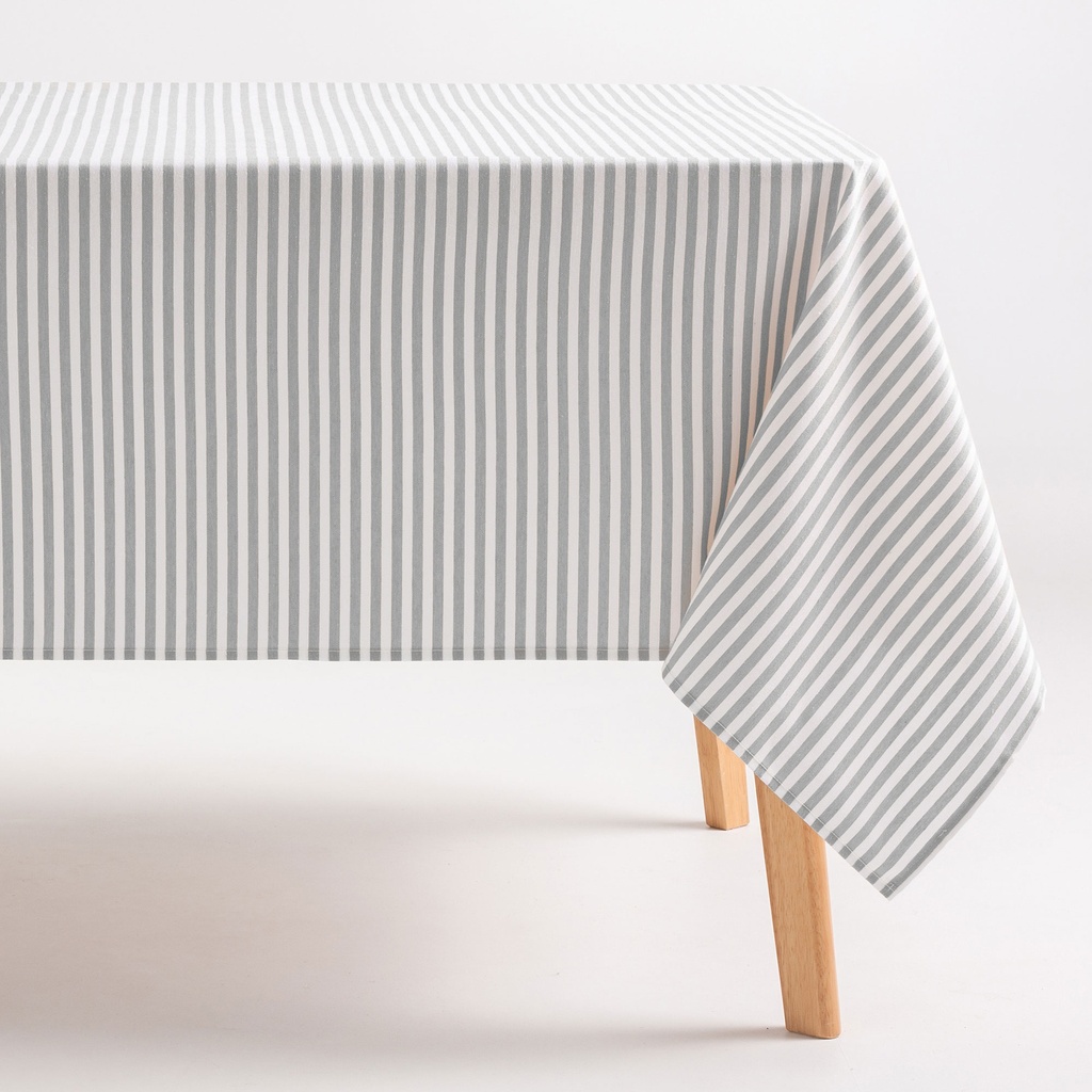 [MRARENGRCL-100] Mantel Antimanchas Rayas Arenza (Gris Claro, 160x100 cm)