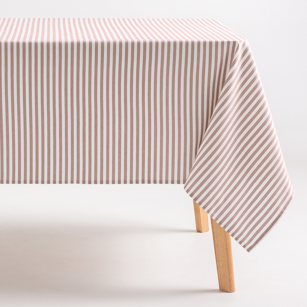 [MRARENSa-100] Mantel Antimanchas Rayas Arenza (Salmón, 160x100 cm)