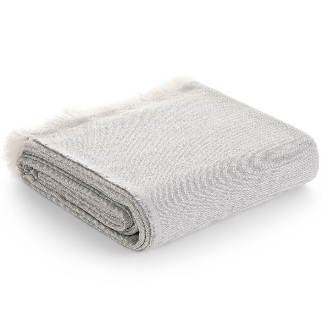 [PLARISAGRCL-140] Plaid multiusos Arisa (Gris Claro, 140x180 cm)