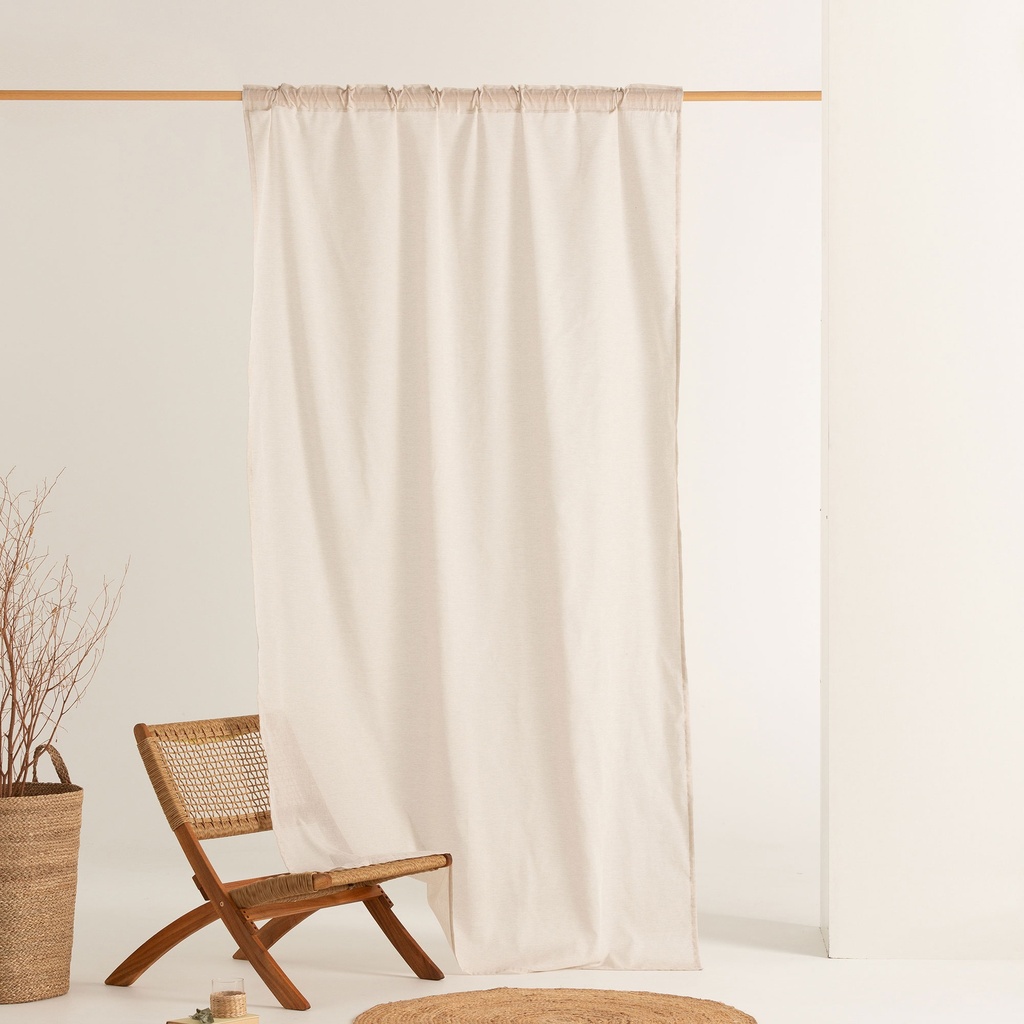 Visillo liso translucido cinta Duna