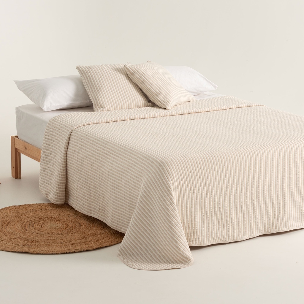 Colcha Jacquard Rayas Algodón NISA