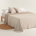 Colcha Jacquard Cuadros Algodón INEA