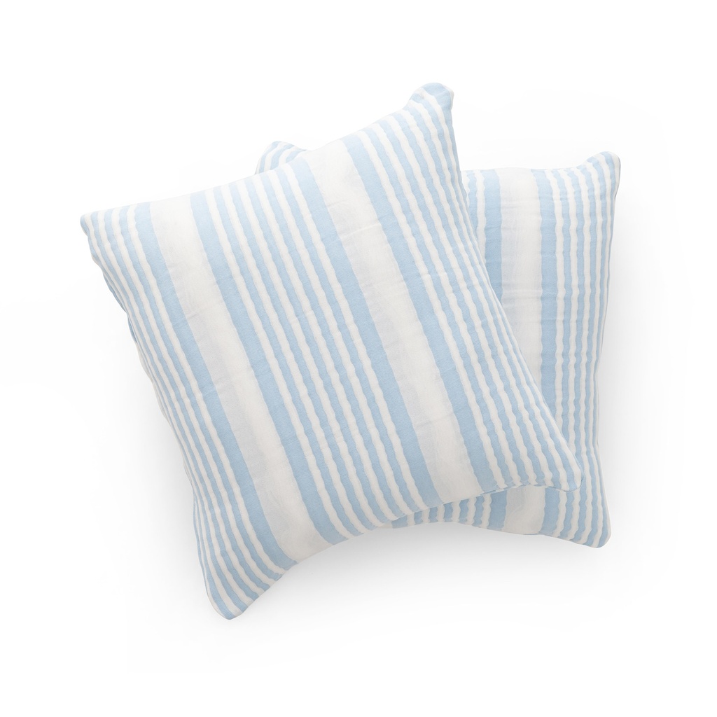 Pack 2 Fundas de Cojín Jacquard Rayas Algodón OSLO