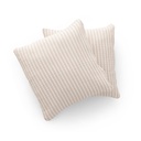 Pack 2 Fundas de Cojín Jacquard Rayas Algodón NISA