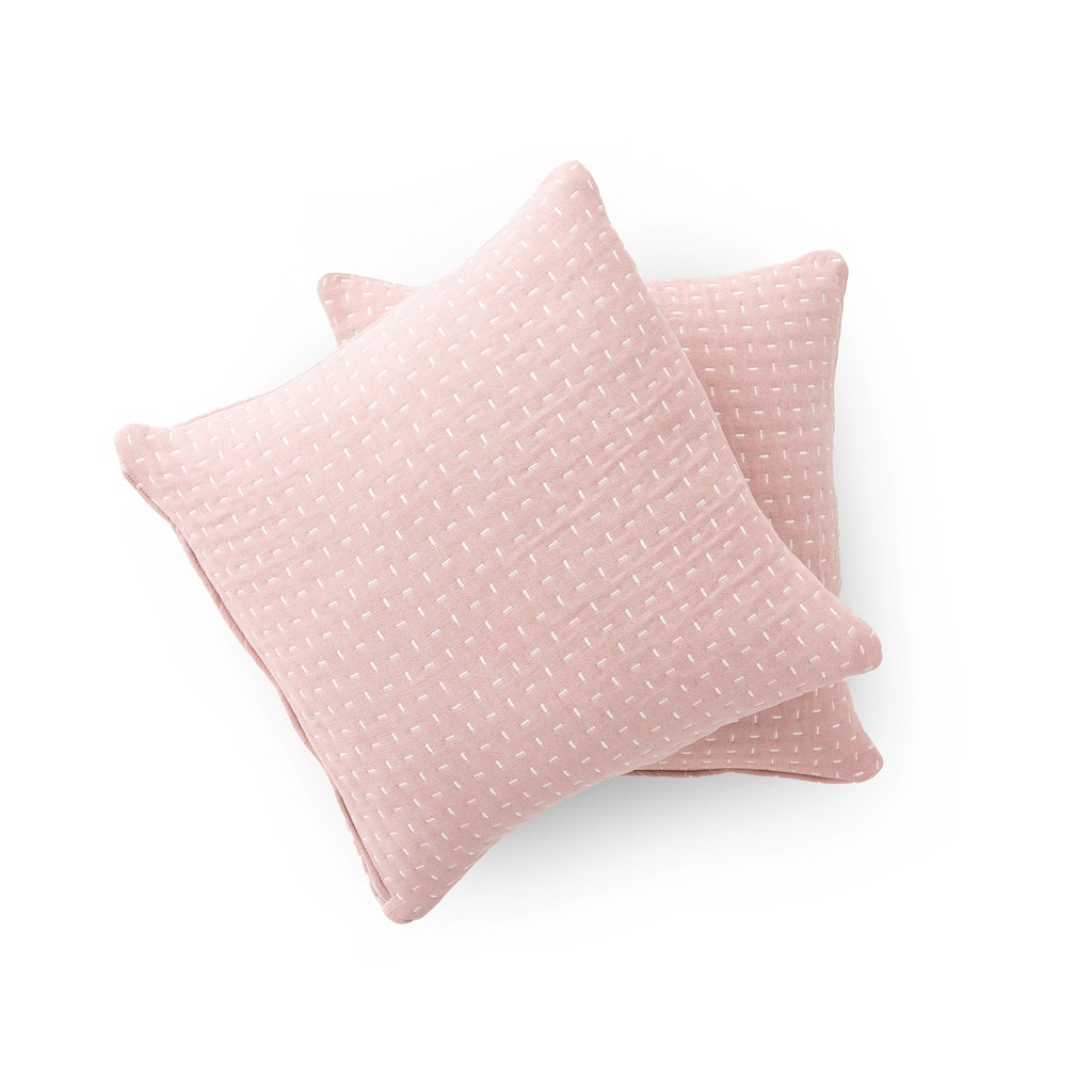 Pack 2 Fundas de Cojín Jacquard Algodón BORA