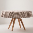 Mantel antimanchas redondo vichy 160x160 cm