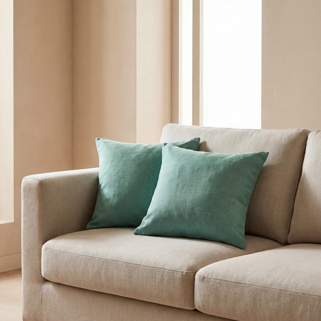 Pack 2 Fundas Cojín Liso INDIRA