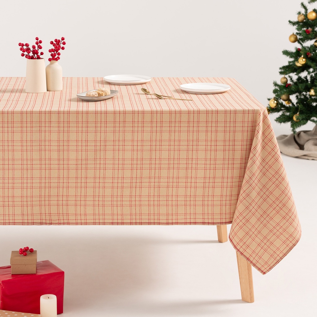 Mantel Jacquard Navidad Check