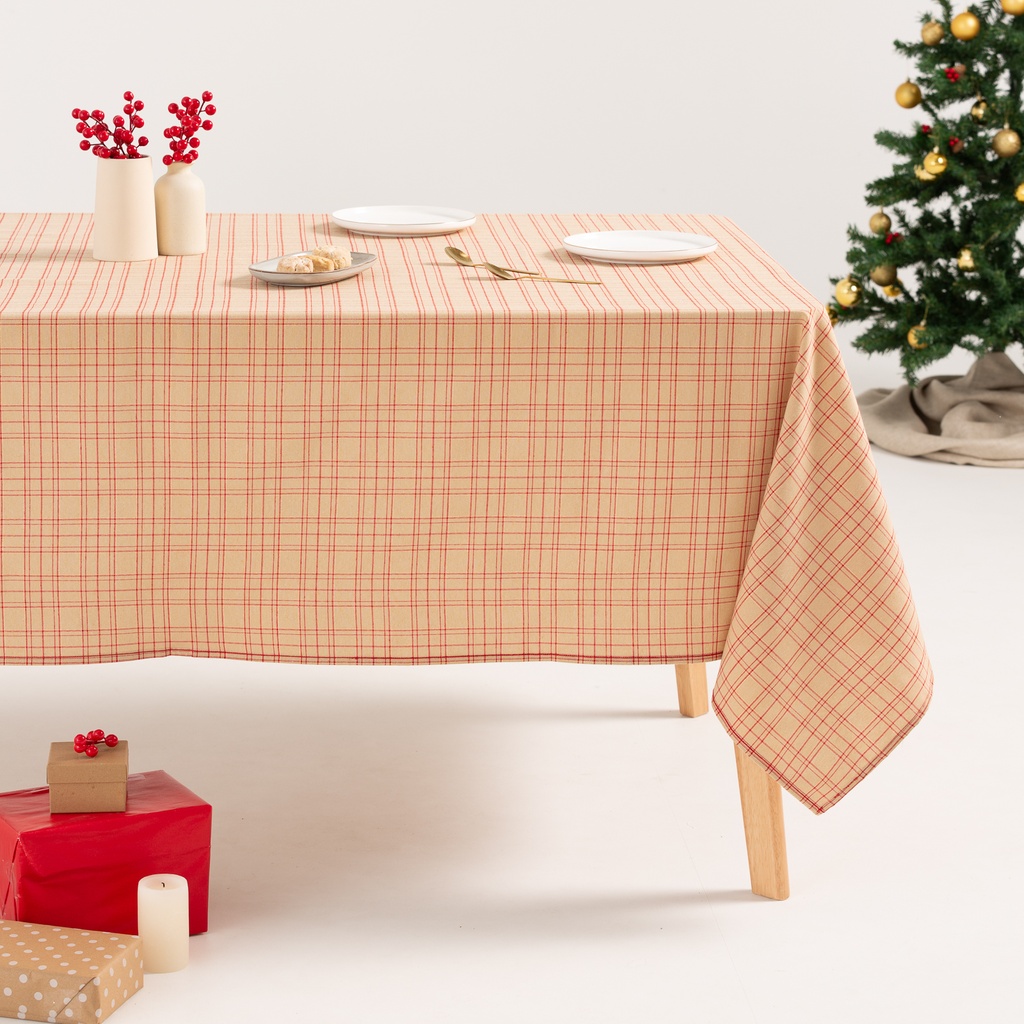Mantel Jacquard Navidad Check