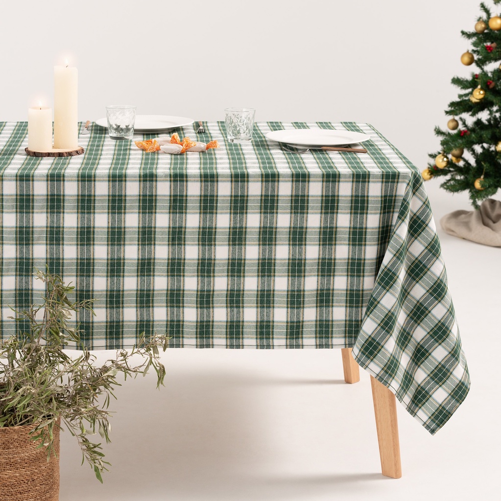 Mantel Jacquard Navidad Check