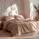 Funda nórdica algodón lisa + Funda de almohada