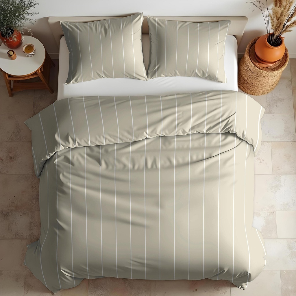 Funda Nórdica 100% Algodón NAIRI + Funda de Almohada