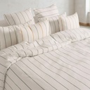 Funda Nórdica Hilo Relieve Tintado Rayas TRASBLANC