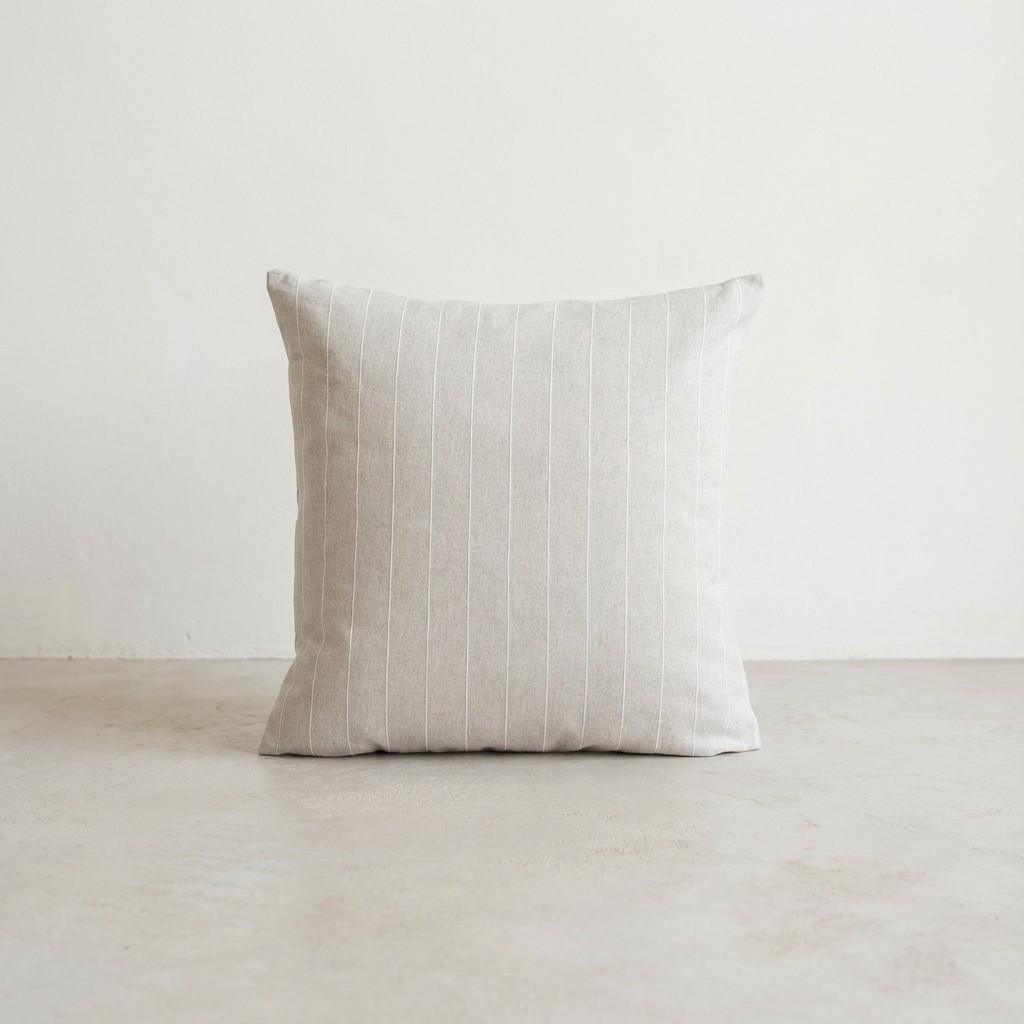 [FC2PESPGR-45] Pack 2 Fundas de Cojín Hilo Relieve PESPUNT (Gris, 45x45 cm)