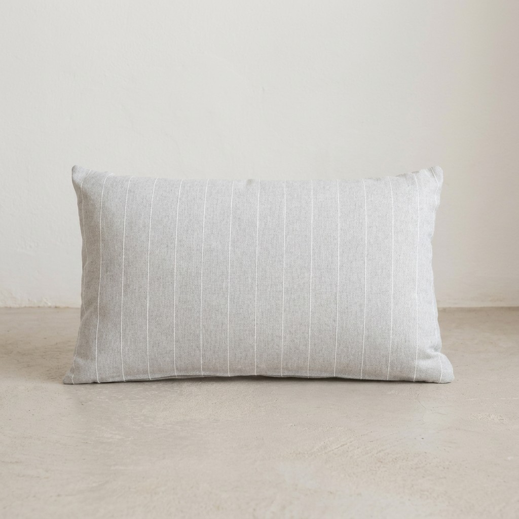 [FC2PESPGR-50] Pack 2 Fundas de Cojín Hilo Relieve PESPUNT (Gris, 50x30 cm)