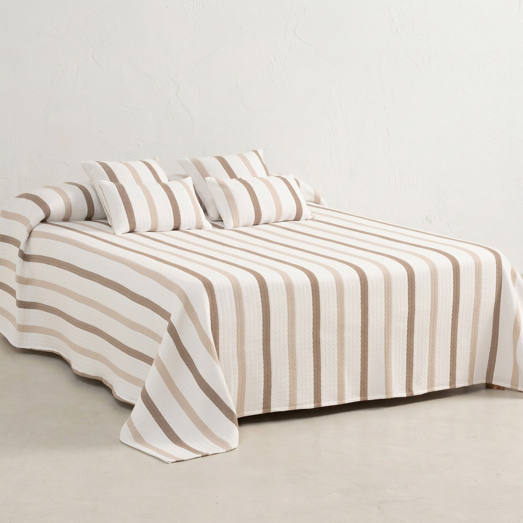 [COLTESSELI-180] Colcha Jacquard Algodón TESSERA (Lino, 180x270 cm)