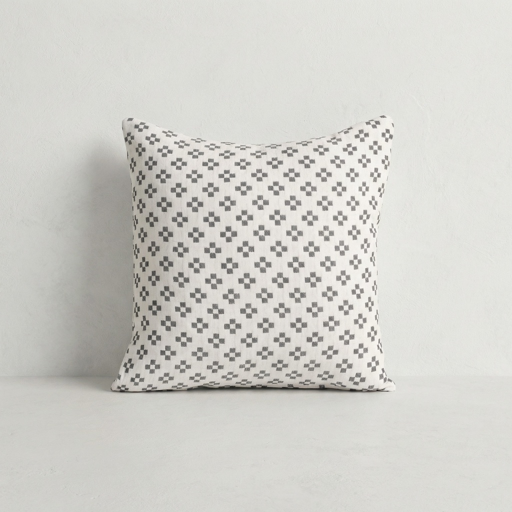 [FC2PUNTAz-45] Pack 2 Fundas de Cojín Jacquard Algodón PUNT CRUZ (Azul Marino)